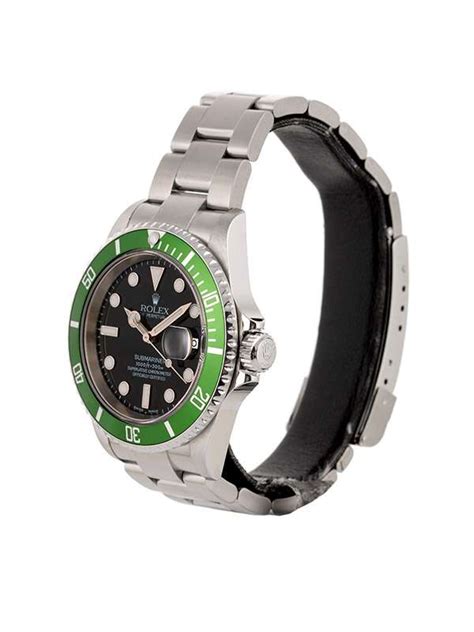 rolex submariner ghiera verde fat four|rolex submariner kermit.